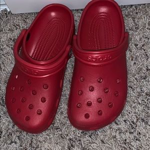 Red Crocs